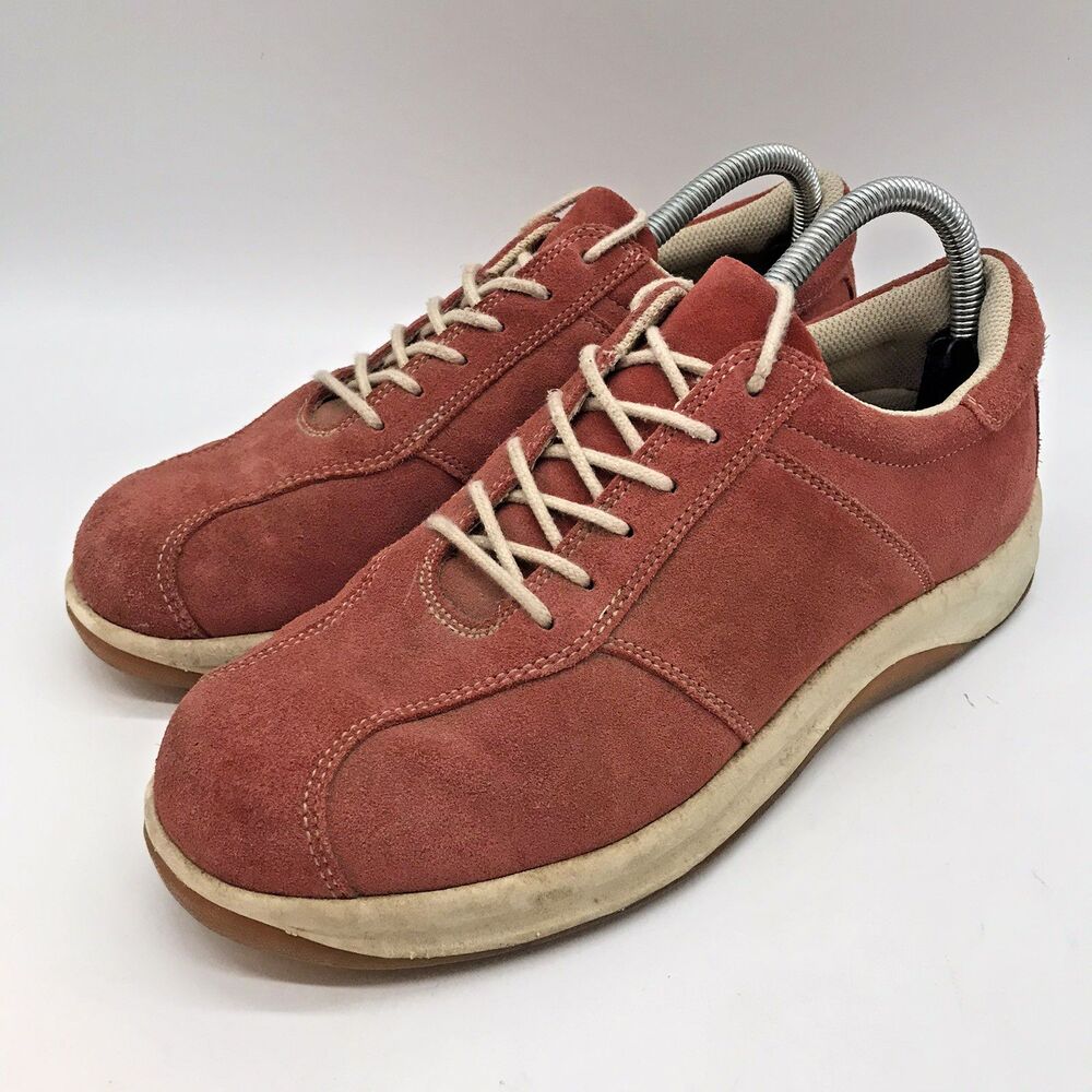 Lands' End Sienna Suede Sneakers Women's 9B Casual Lace Up Outdoor Shoes 83088 - Picture 3 of 11